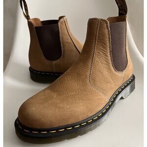 Dr Martens 8A89 Chelsea Boots Tan Beige Brown Leather Ankle Doc Mens Size US 11